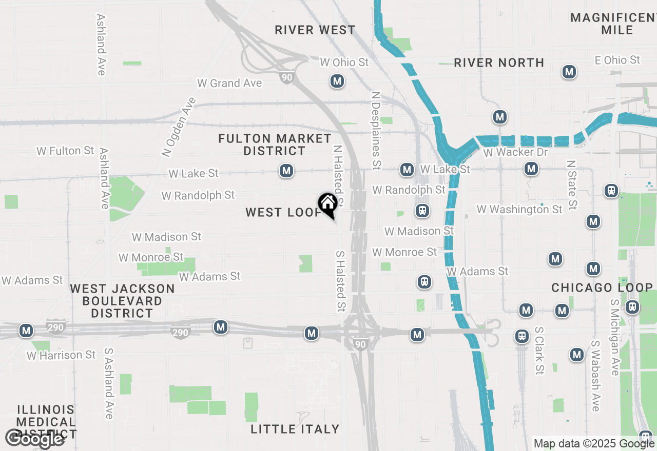 Map of 11 N Green Street #2D, Chicago, IL 60607