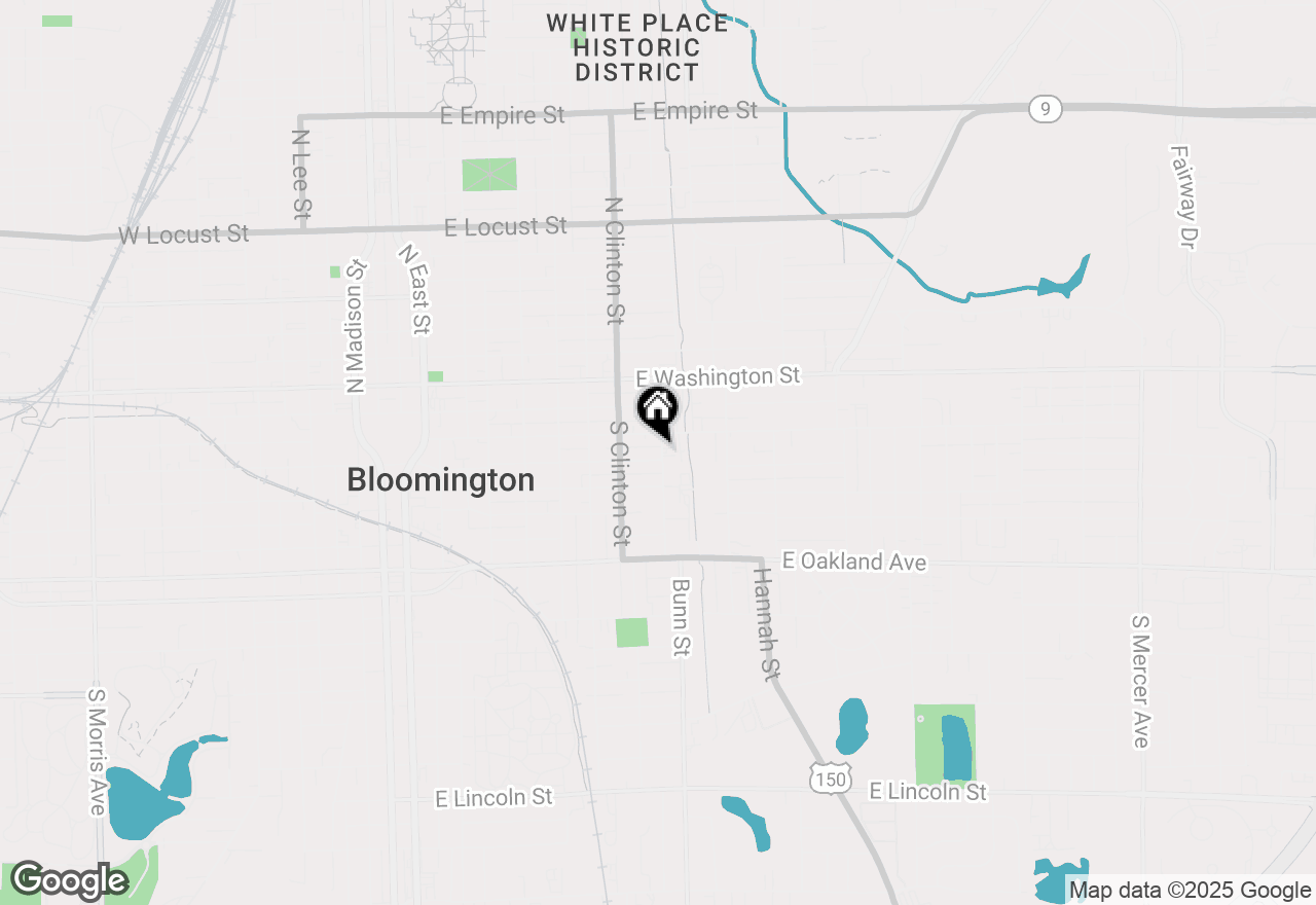 Map of 816 E Olive Street, Bloomington, IL 61701