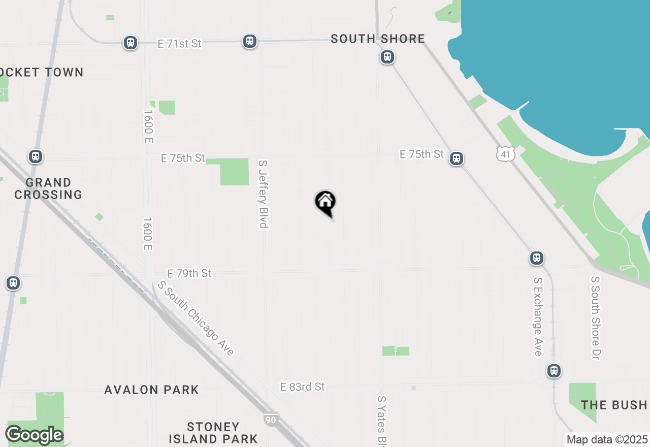 Map of 7723 S Paxton Avenue, Chicago, IL 60649