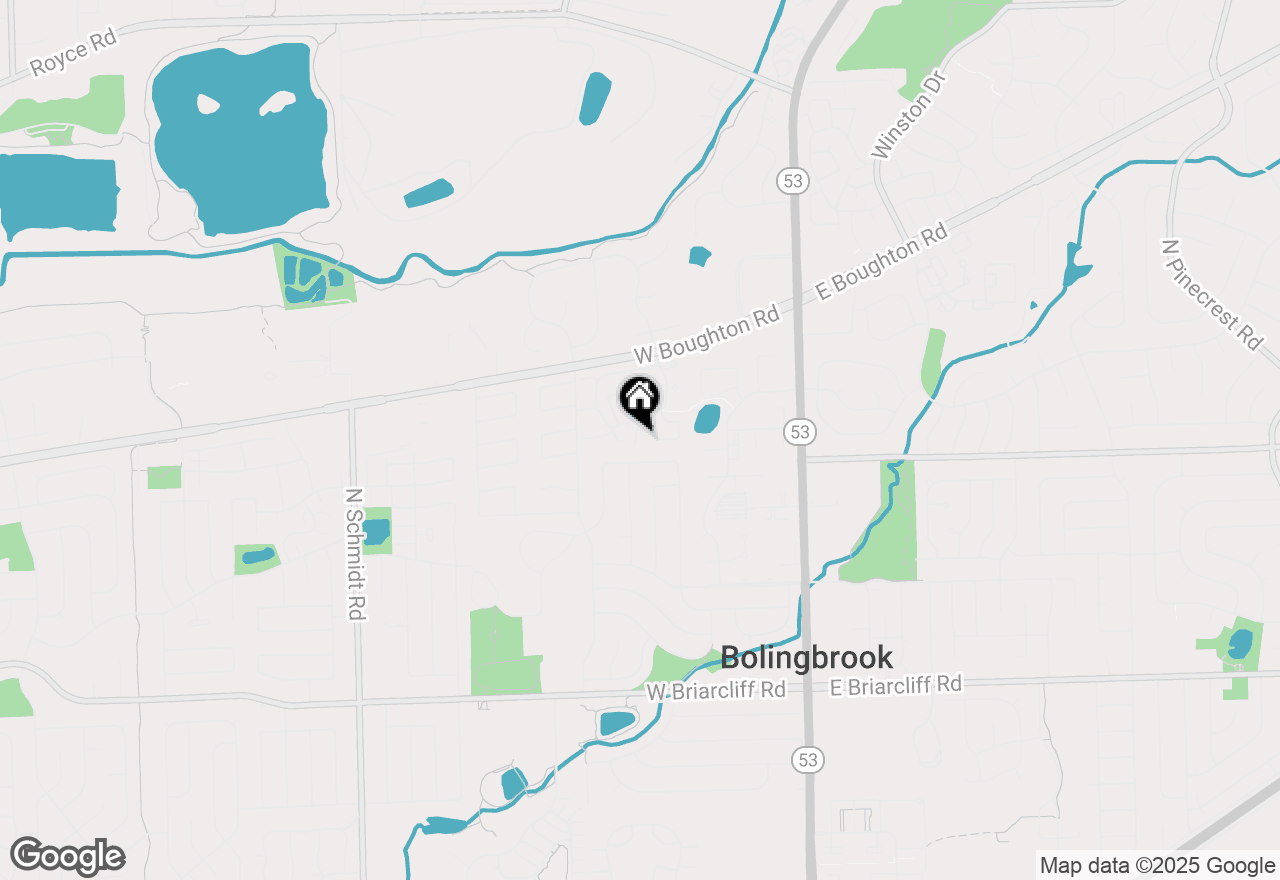 Map of 14 Elm Court #14, Bolingbrook, IL 60440