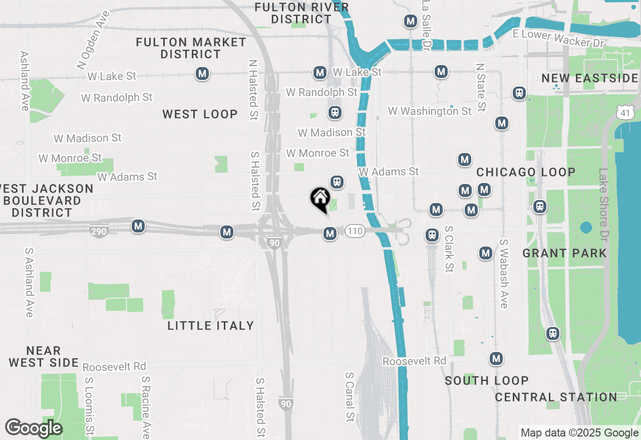 Map of 417 S Jefferson Street #101, Chicago, IL 60607