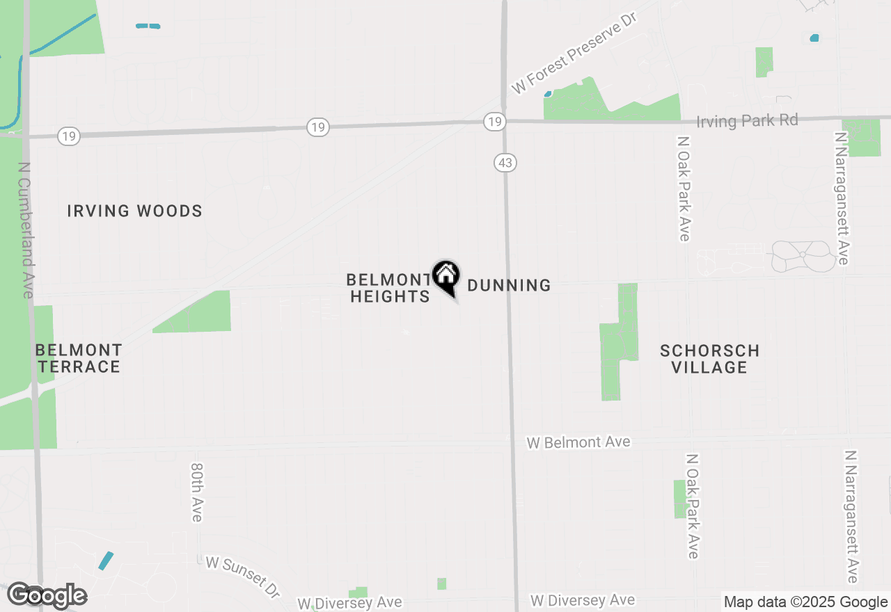 Map of 3528 N Odell Avenue, Chicago, IL 60634