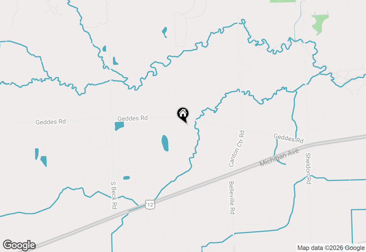Map of 3947 Hunters Circle E, Canton, MI 48188