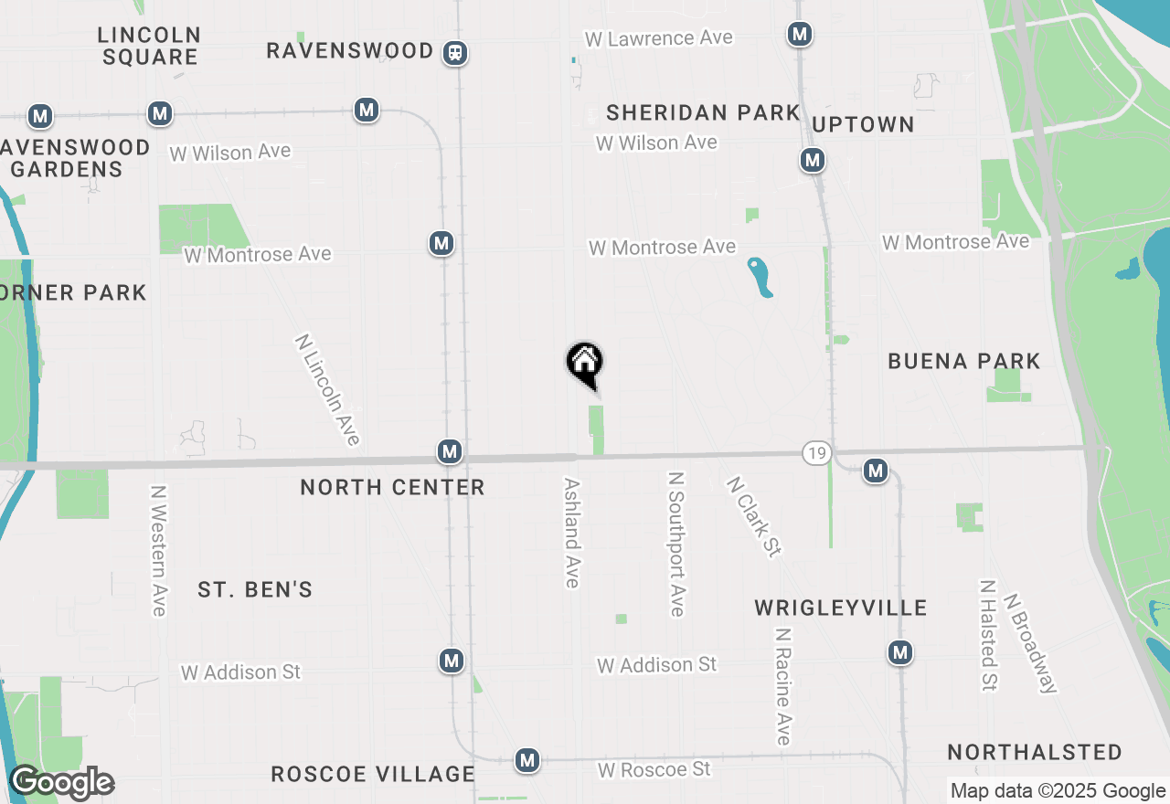 Map of 1520 W Belle Plaine Avenue #2, Chicago, IL 60613