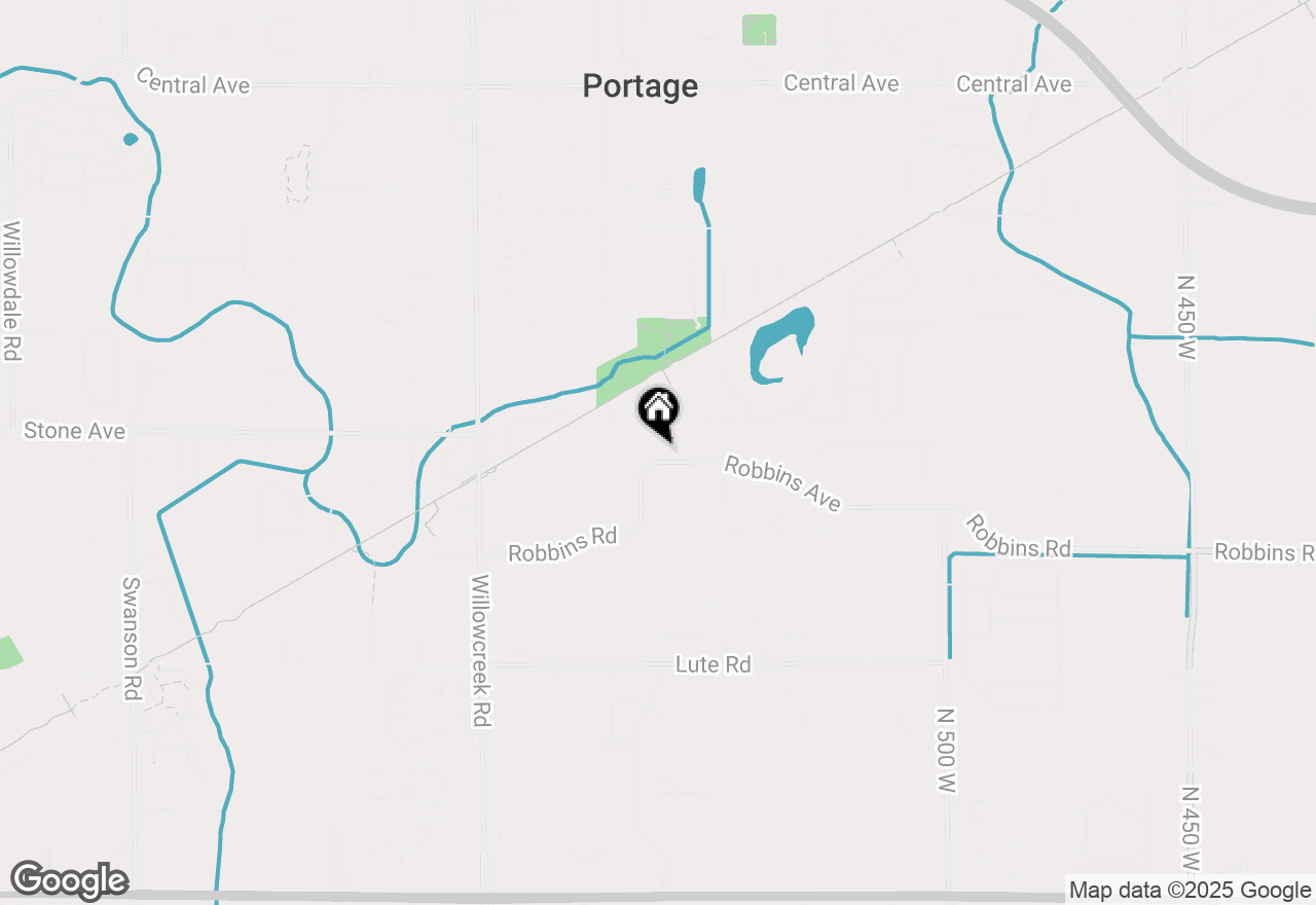 Map of 6198 Robbins Road, Portage, IN 46368