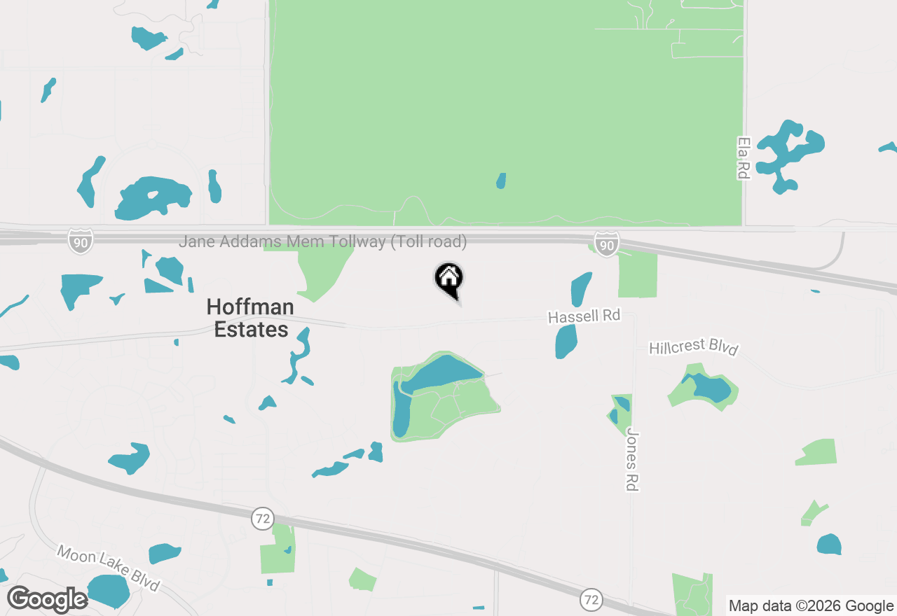 Map of 1255 Mayfield Lane, Hoffman Estates, IL 60169