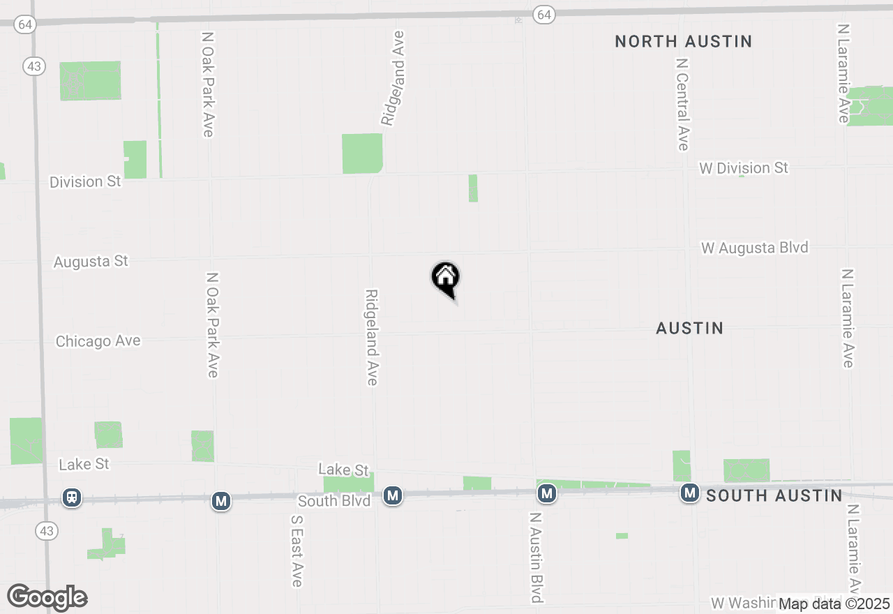 Map of 531 N Lombard Avenue #TH, Oak Park, IL 60304