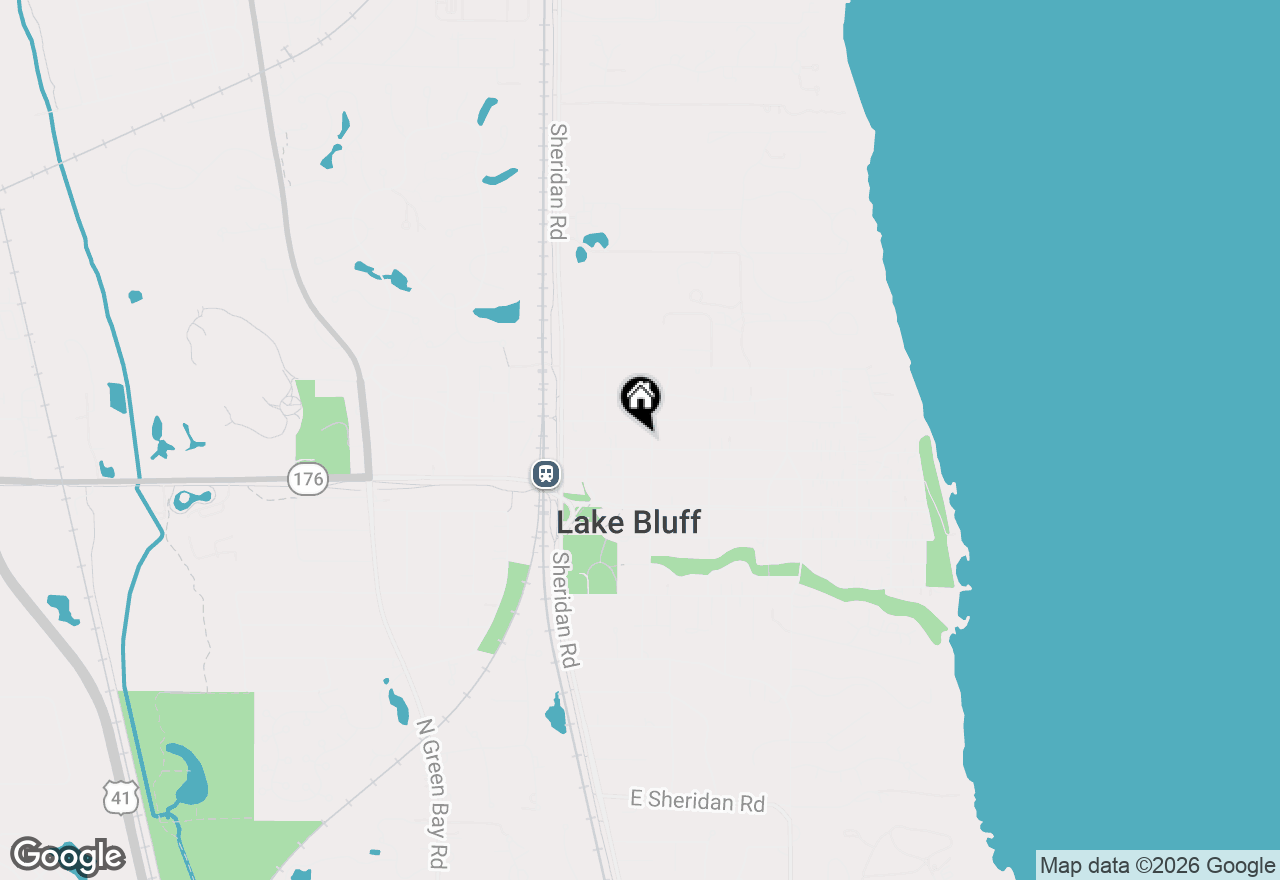 Map of 130 E North Avenue, Lake Bluff, IL 60044
