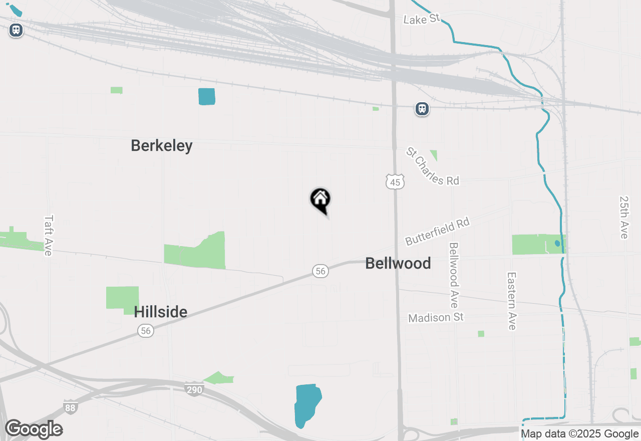 Map of 424 46th Avenue, Bellwood, IL 60104