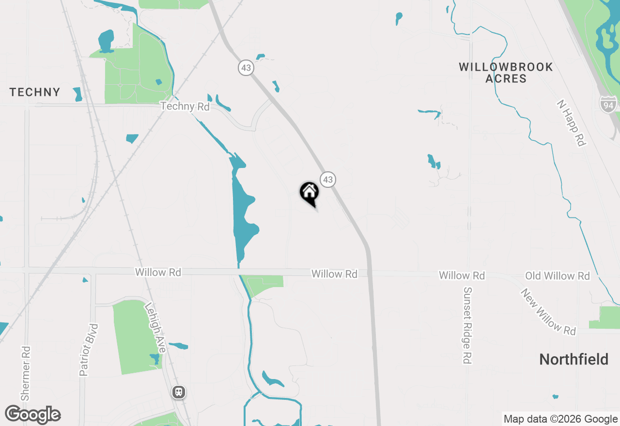 Map of 974 Kensington Drive, Northbrook, IL 60062