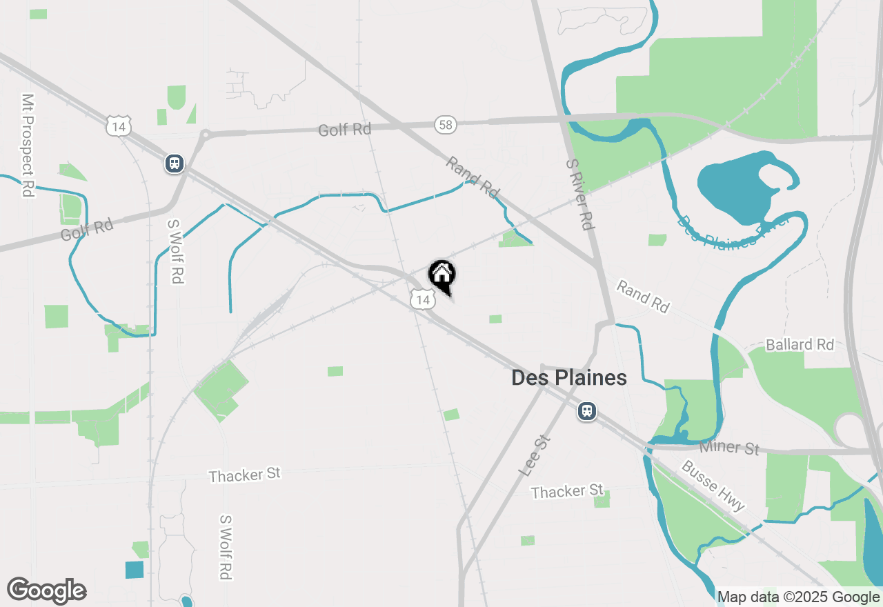 Map of 410 S Western Avenue #205, Des Plaines, IL 60016