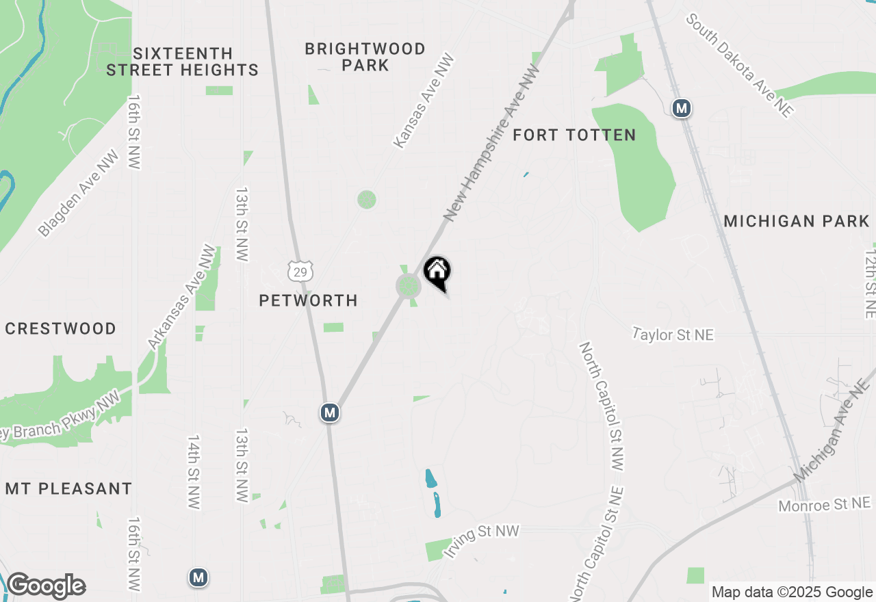 Map of 4208 4th Street Nw, Washington, DC 20011
