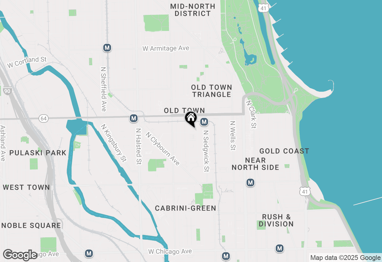 Map of (Address confidential), Chicago, Illinois 60610