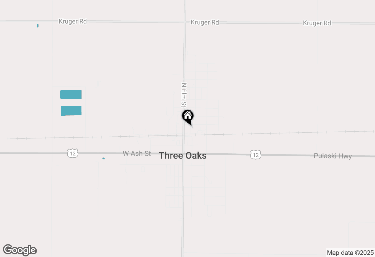 Map of 9 N Elm Street, Three Oaks, MI 49128