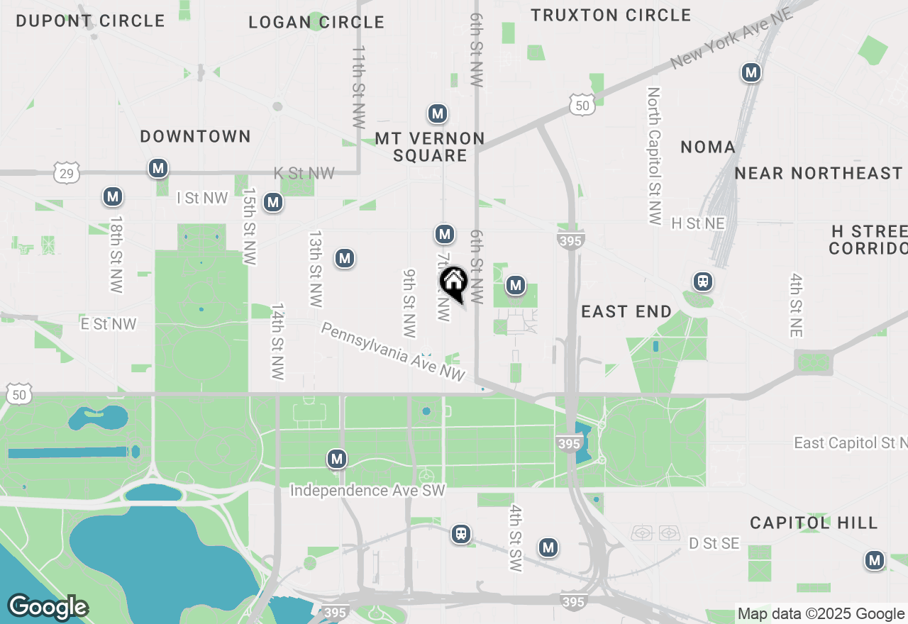 Map of 616 E Street Nw #447, Washington, DC 20004