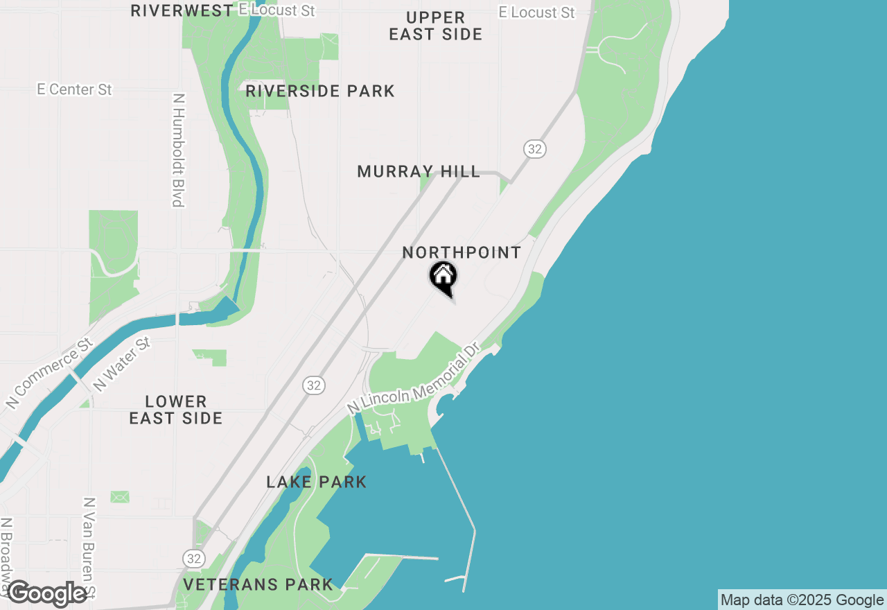 Map of 2221 N Terrace Ave, Milwaukee, WI 53202