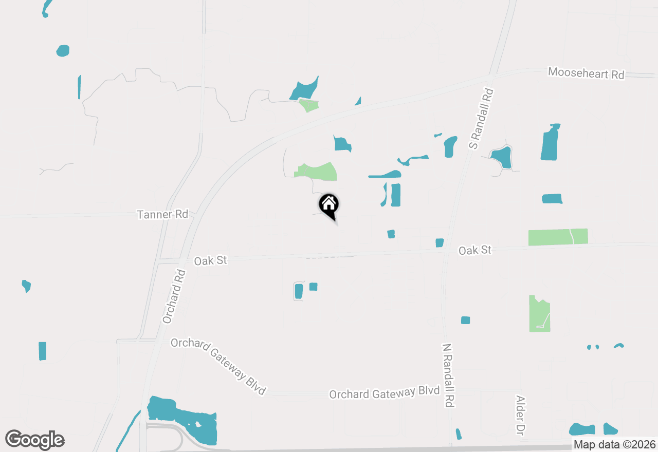 Map of 1438 Westbury Circle, North Aurora, IL 60542