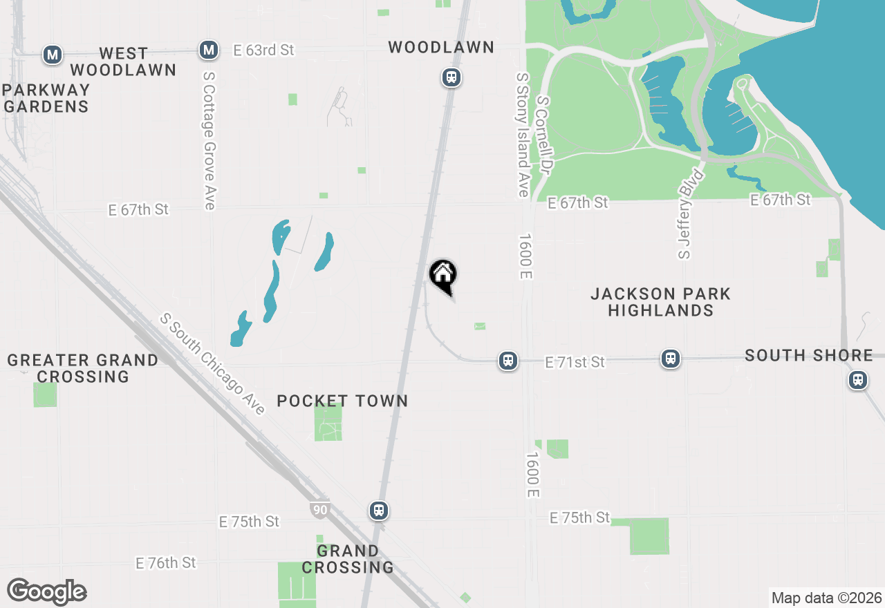 Map of 6938 S Dorchester Avenue #2, Chicago, IL 60637