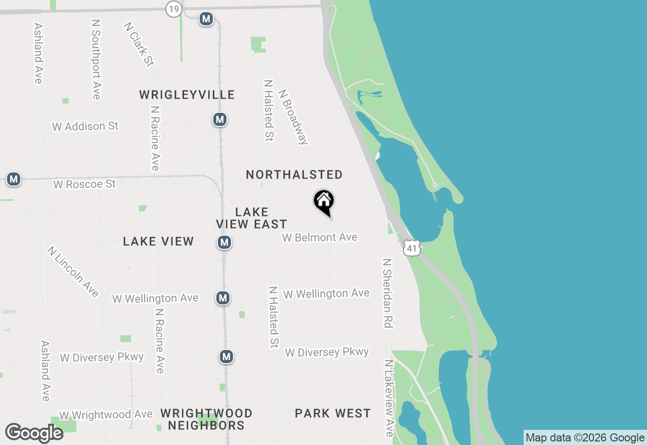 Map of 609 W Melrose Street #2, Chicago, IL 60657