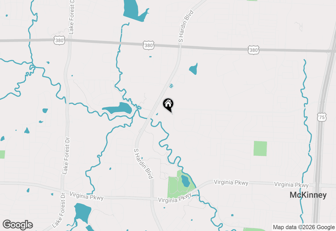 Map of 3712 Fireside Lane, Mckinney, TX 75071