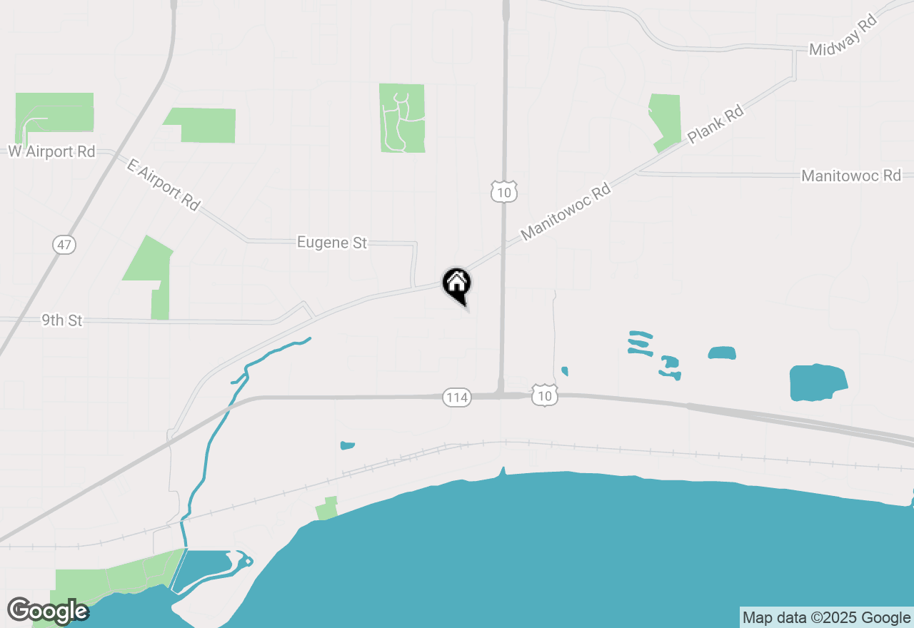 Map of 245 Misty Meadows Lane, Menasha, WI 54952