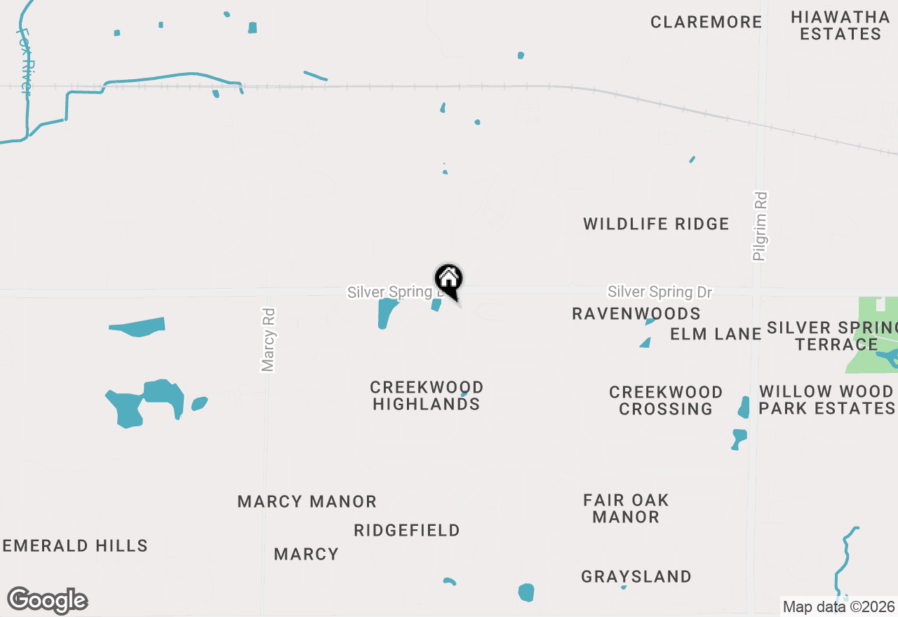 Map of N55W17164 Ravenwood Dr, Menomonee Falls, WI 53051