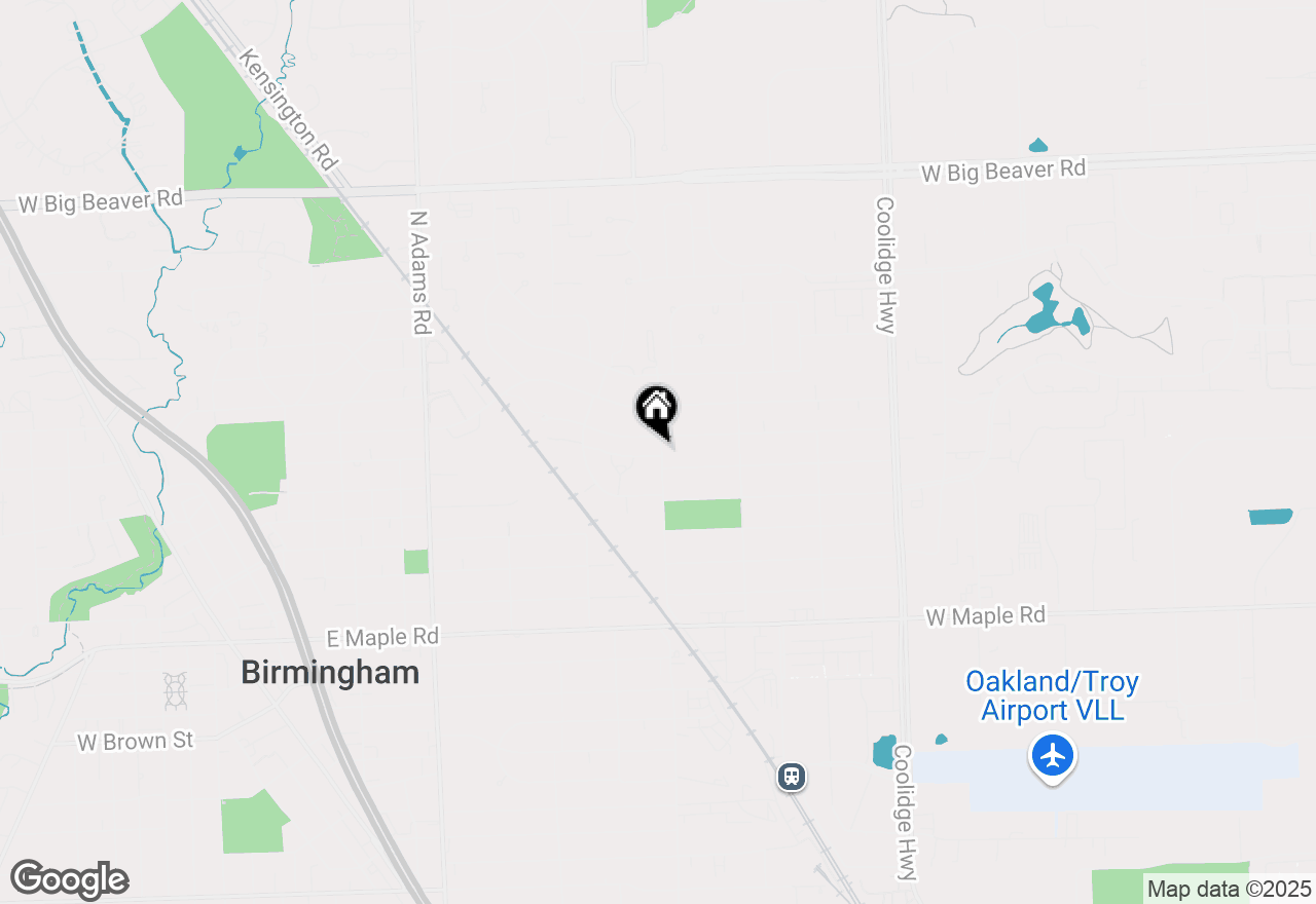 Map of 731 N Eton Street, Birmingham, MI 48009