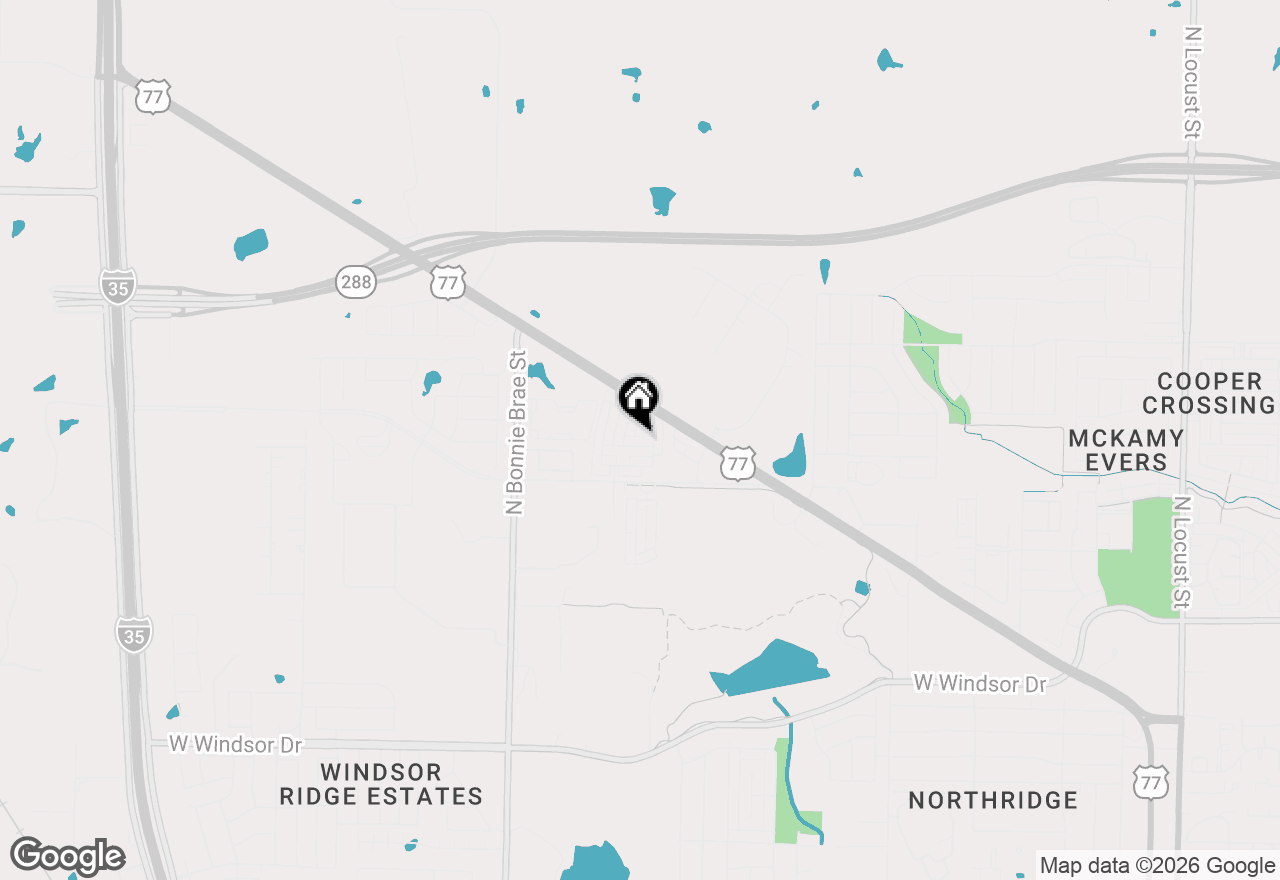Map of 2224 Davenport Drive, Denton, TX 76207