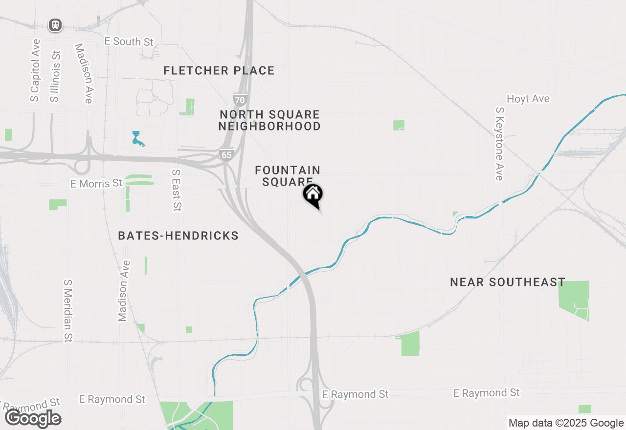 Map of 1225 Orange Street, Indianapolis, IN 46203