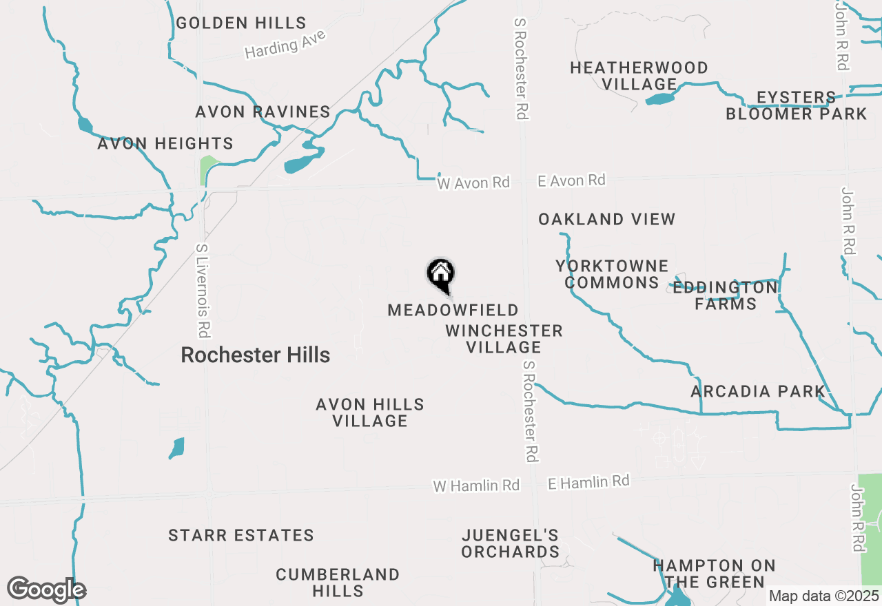 Map of 269 Meadow Bridge Drive, Rochester Hills, MI 48307