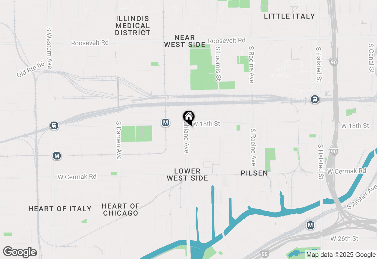 Map of 1817 S Ashland Avenue, Chicago, IL 60608
