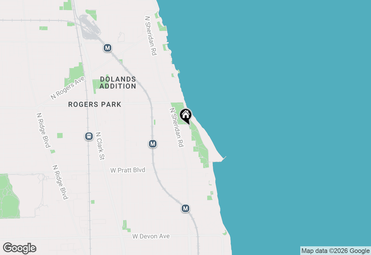 Map of 1229 W Greenleaf Avenue #GS, Chicago, IL 60626