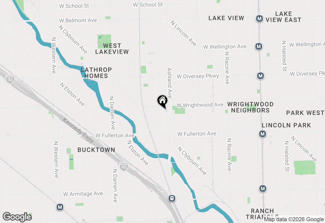 Map of 2534 N Marshfield Avenue #1, Chicago, IL 60614