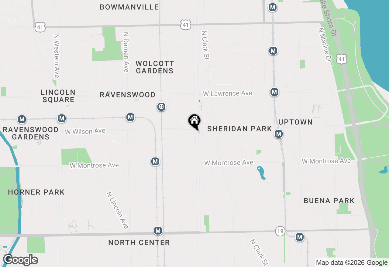 Map of 4542 N Ashland Avenue, Chicago, IL 60640