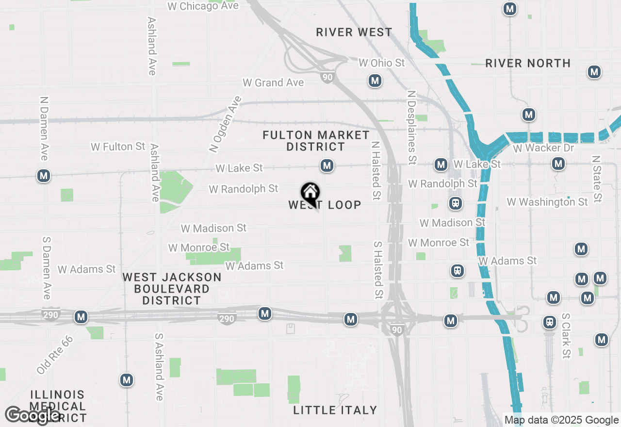 Map of 36 N Carpenter Street #2N, Chicago, IL 60607