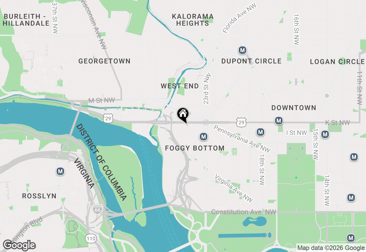 Map of 950 25th Street Nw #609-N, Washington, DC 20037