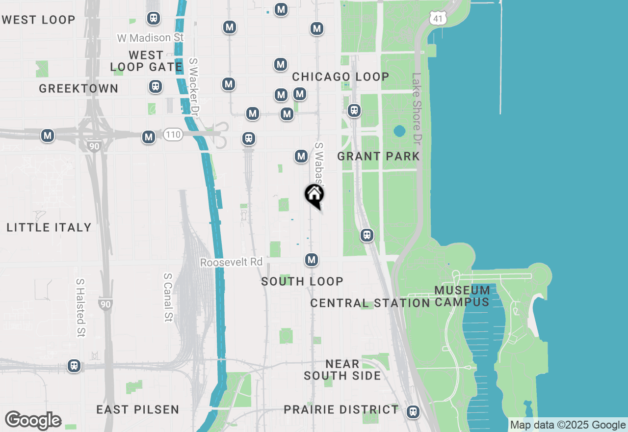 Map of 906 S Wabash Avenue, Chicago, IL 60605