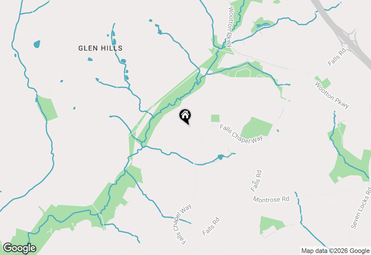 Map of 1 Paddock Court, Potomac, MD 20854