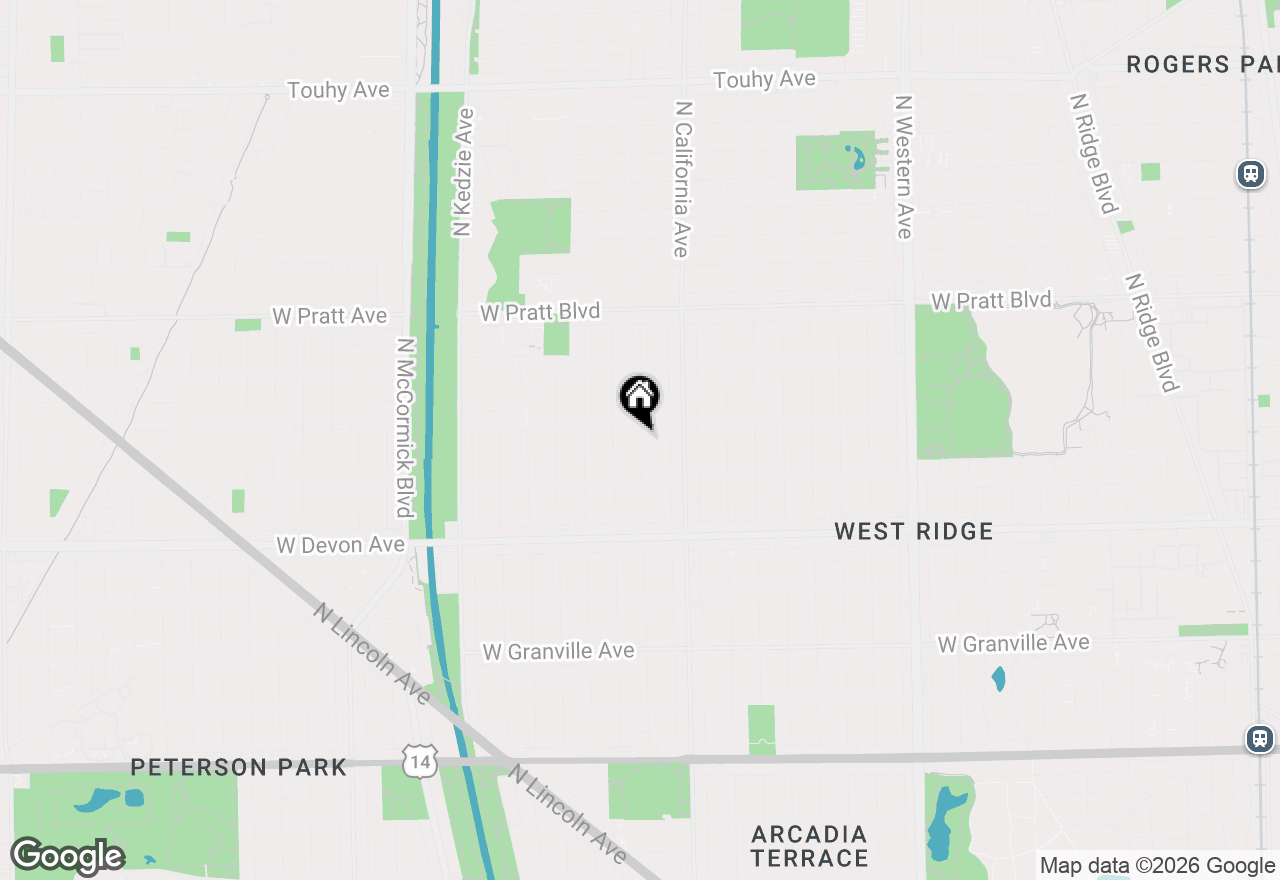 Map of 6545 N Francisco Avenue #1A, Chicago, IL 60645