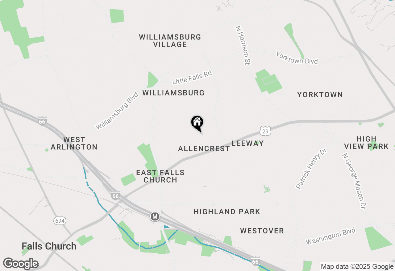 Map of 2505 N Powhatan Street, Arlington, VA 22207
