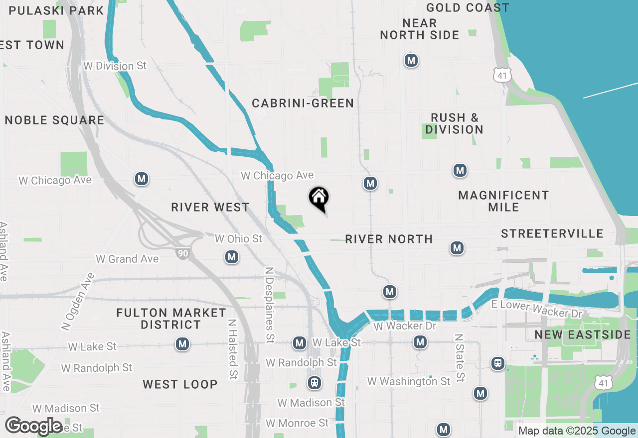 Map of 435 W Erie Street #1102, Chicago, IL 60654