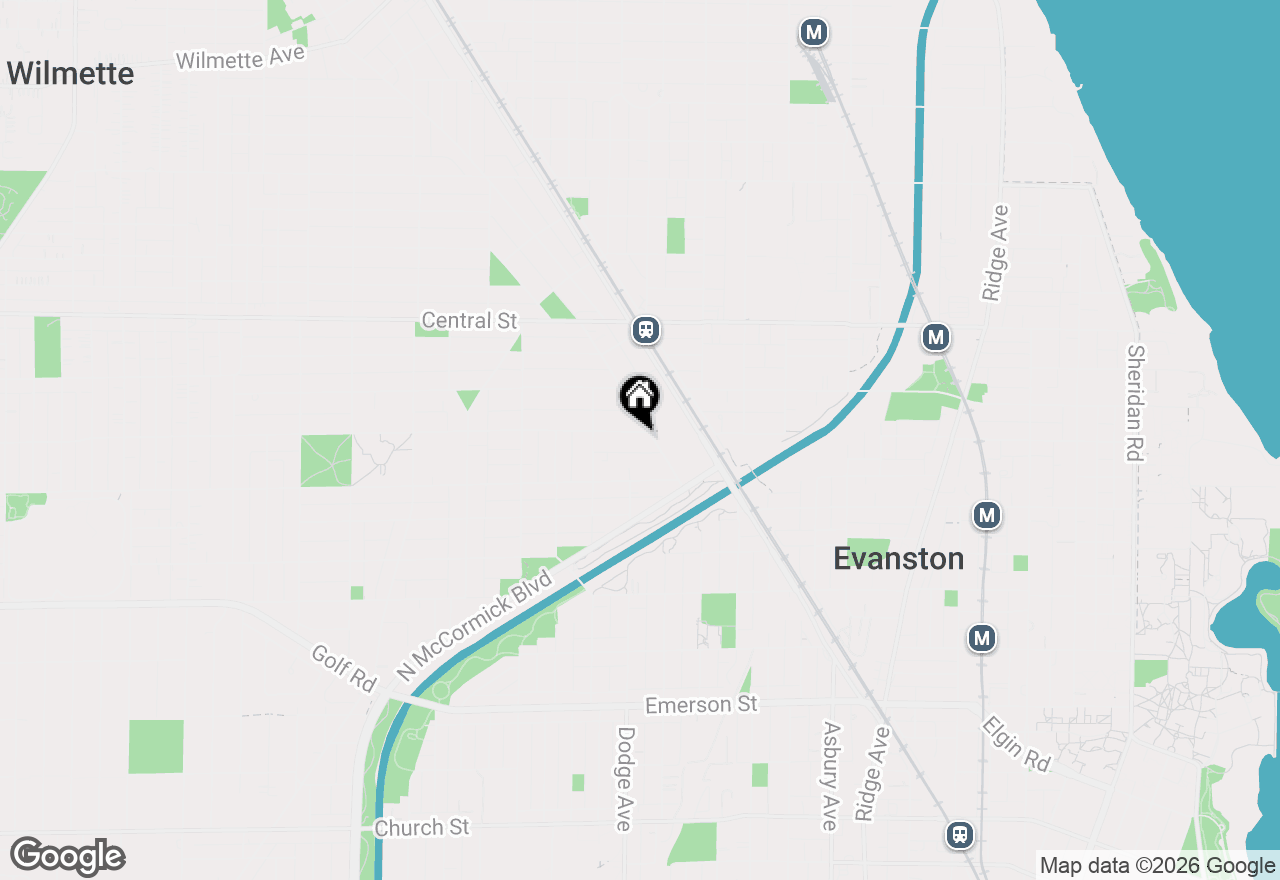 Map of 1806 Colfax Street #E, Evanston, IL 60201