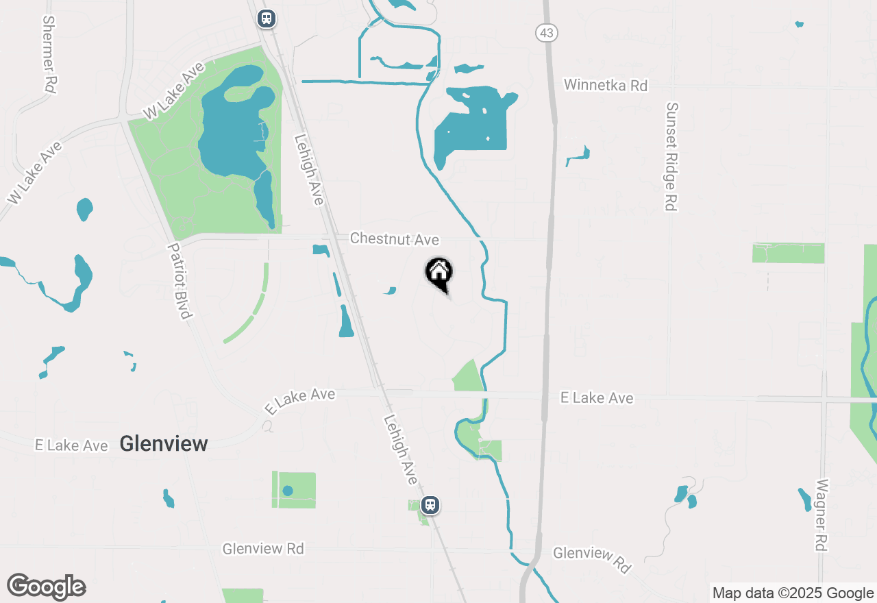 Map of 1533 Basswood Circle, Glenview, IL 60025