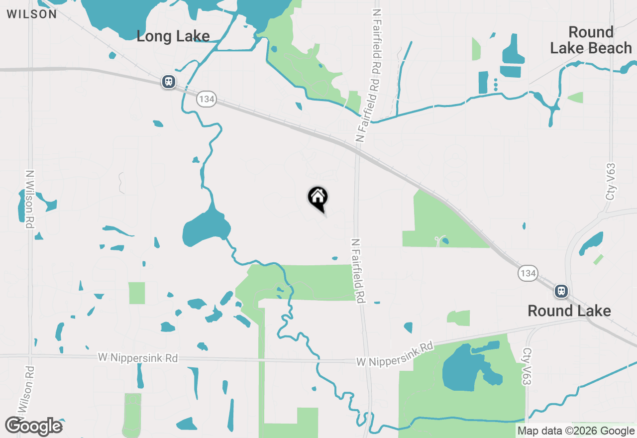 Map of 1340 W Black Wolf Road, Round Lake, IL 60073
