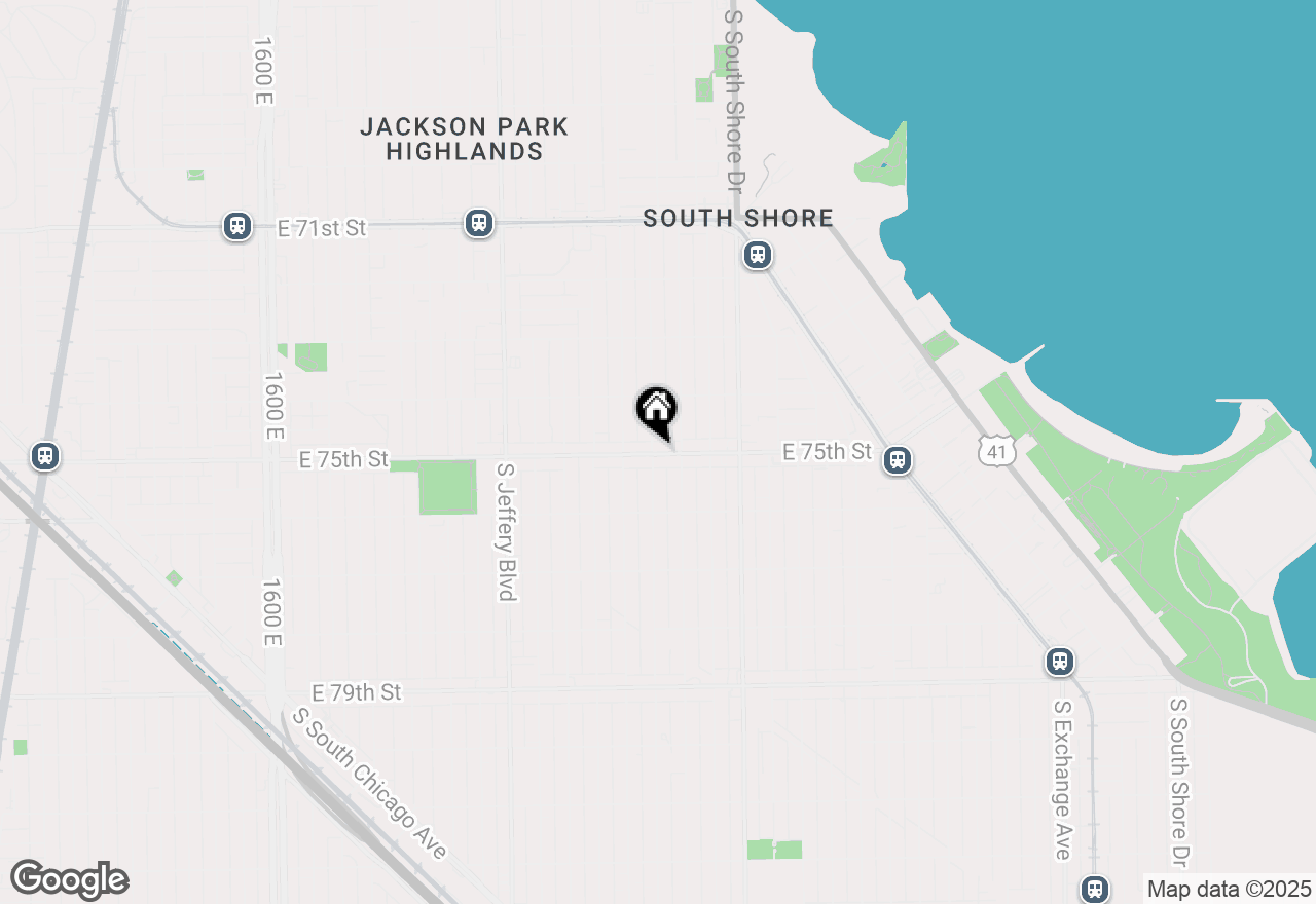 Map of 2232 E 75th Street, Chicago, IL 60649