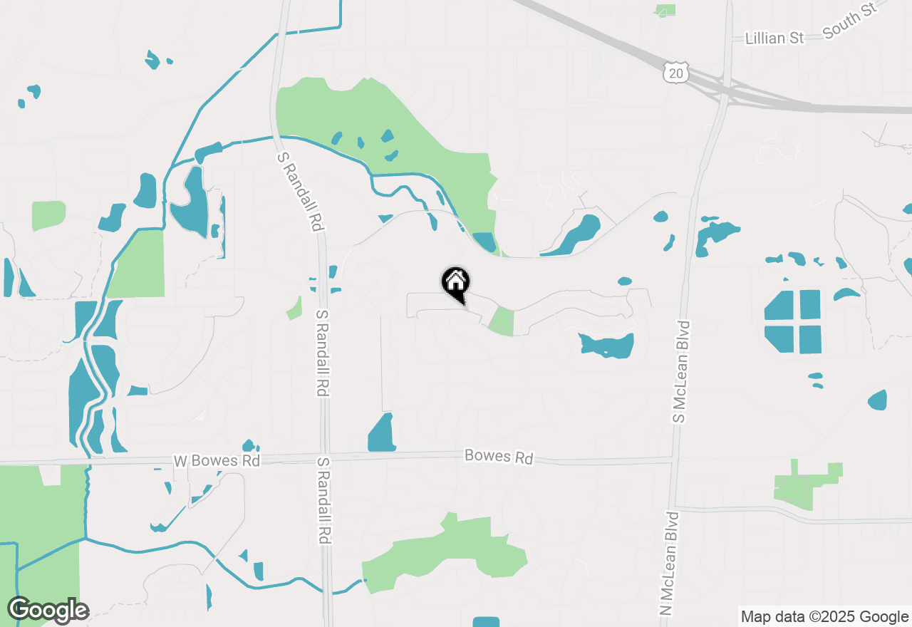 Map of 1996 College Green Drive, Elgin, IL 60123