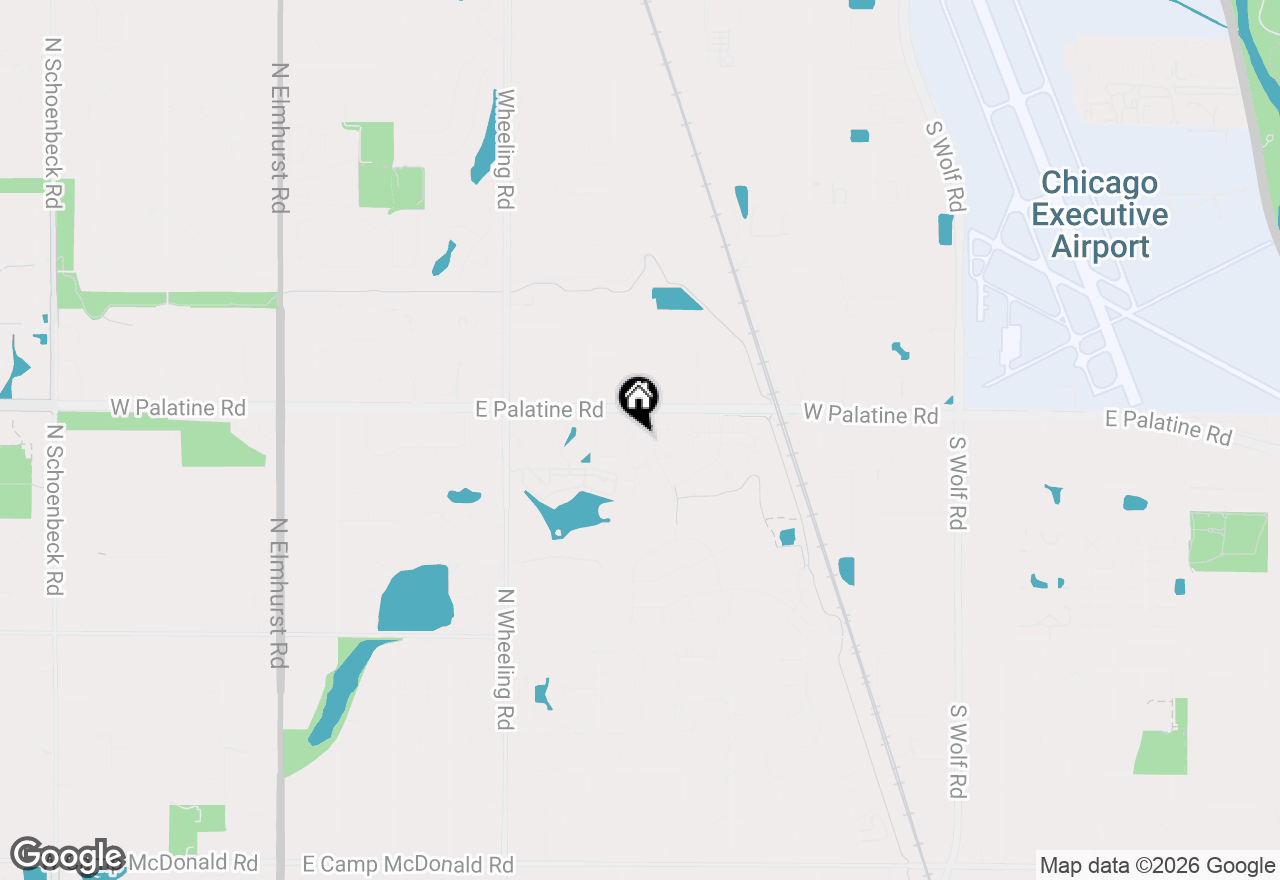 Map of 163 Lucerne Court, Wheeling, IL 60090
