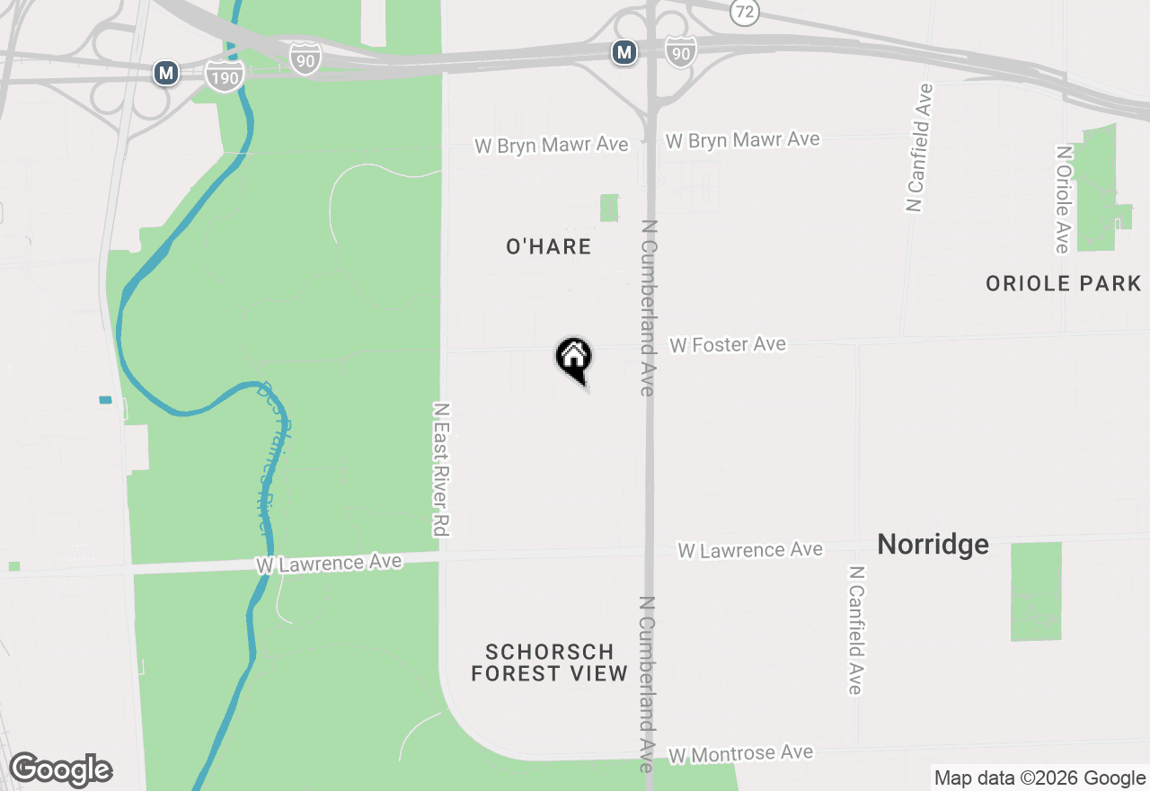 Map of 8547 W Winona Street, Chicago, IL 60656