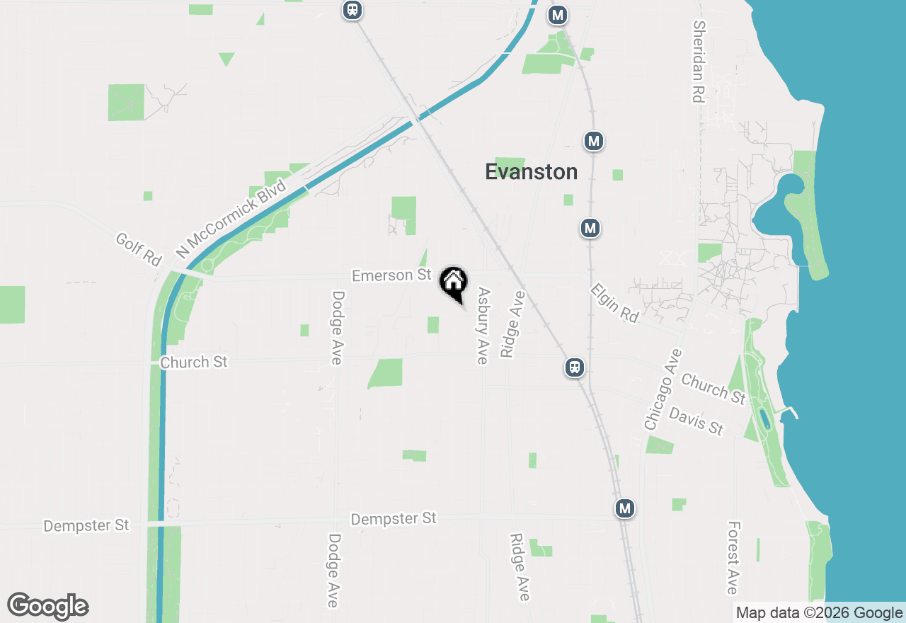 Map of 1805 Wesley Avenue, Evanston, IL 60201