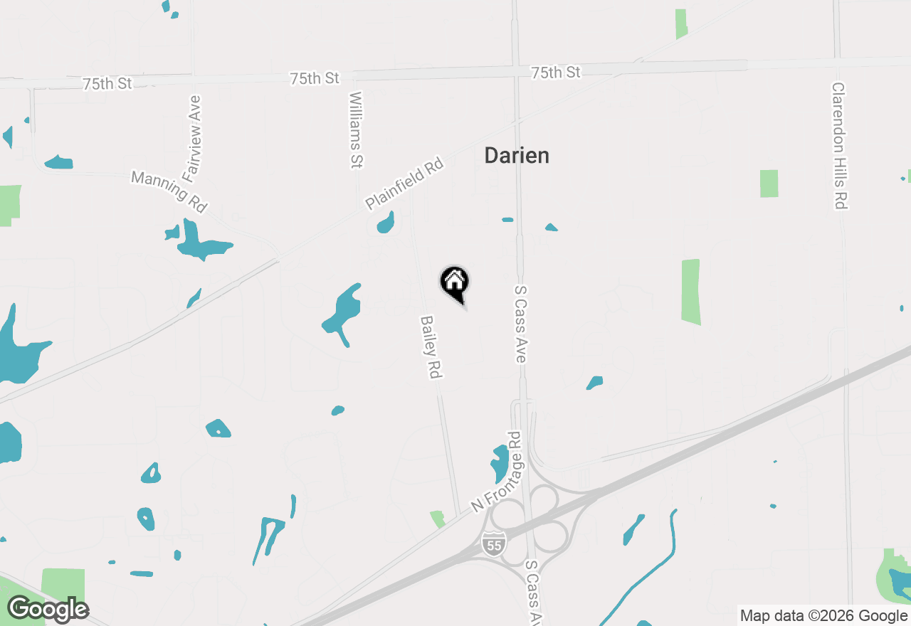 Map of 1321 Iroquois Lane, Darien, IL 60561